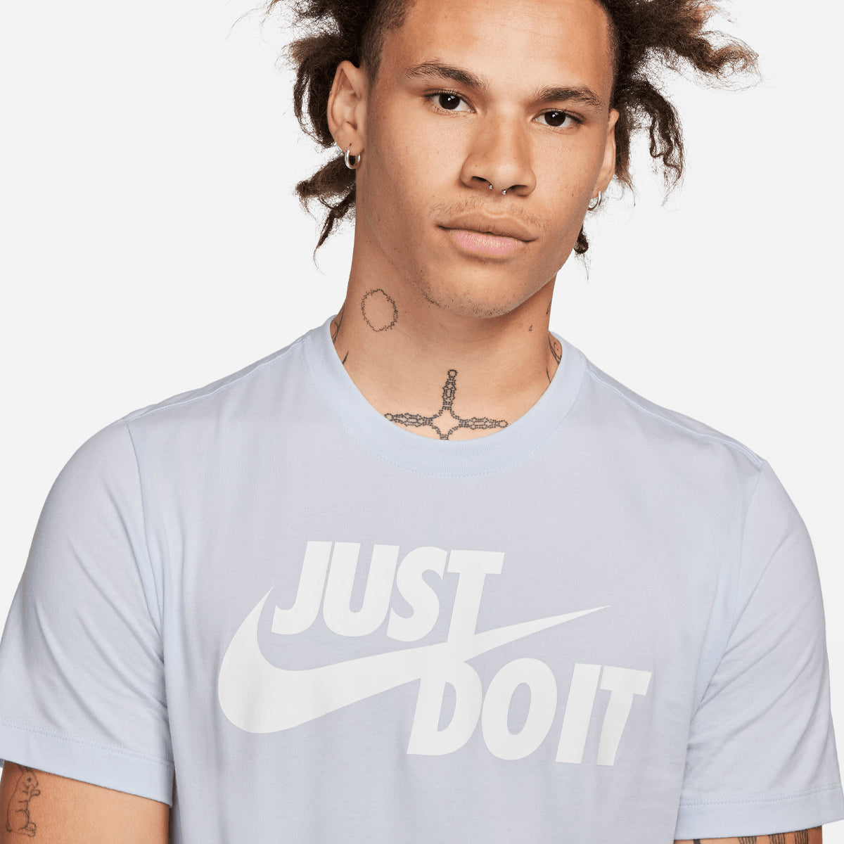 Nike Mens Sportswear Just Do It T Shirt Football Grey Small