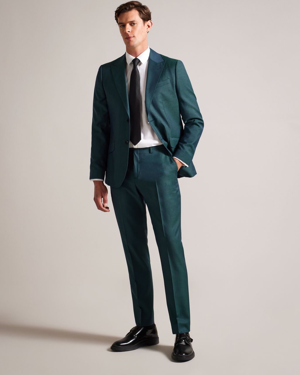 Ted Baker Mens Tonic Weave Slim Fit Suit Dress Pants Teal Blue Size 32
