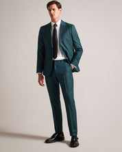 Ted Baker Mens Tonic Weave Slim Fit Suit Dress Pants Teal Blue Size 32