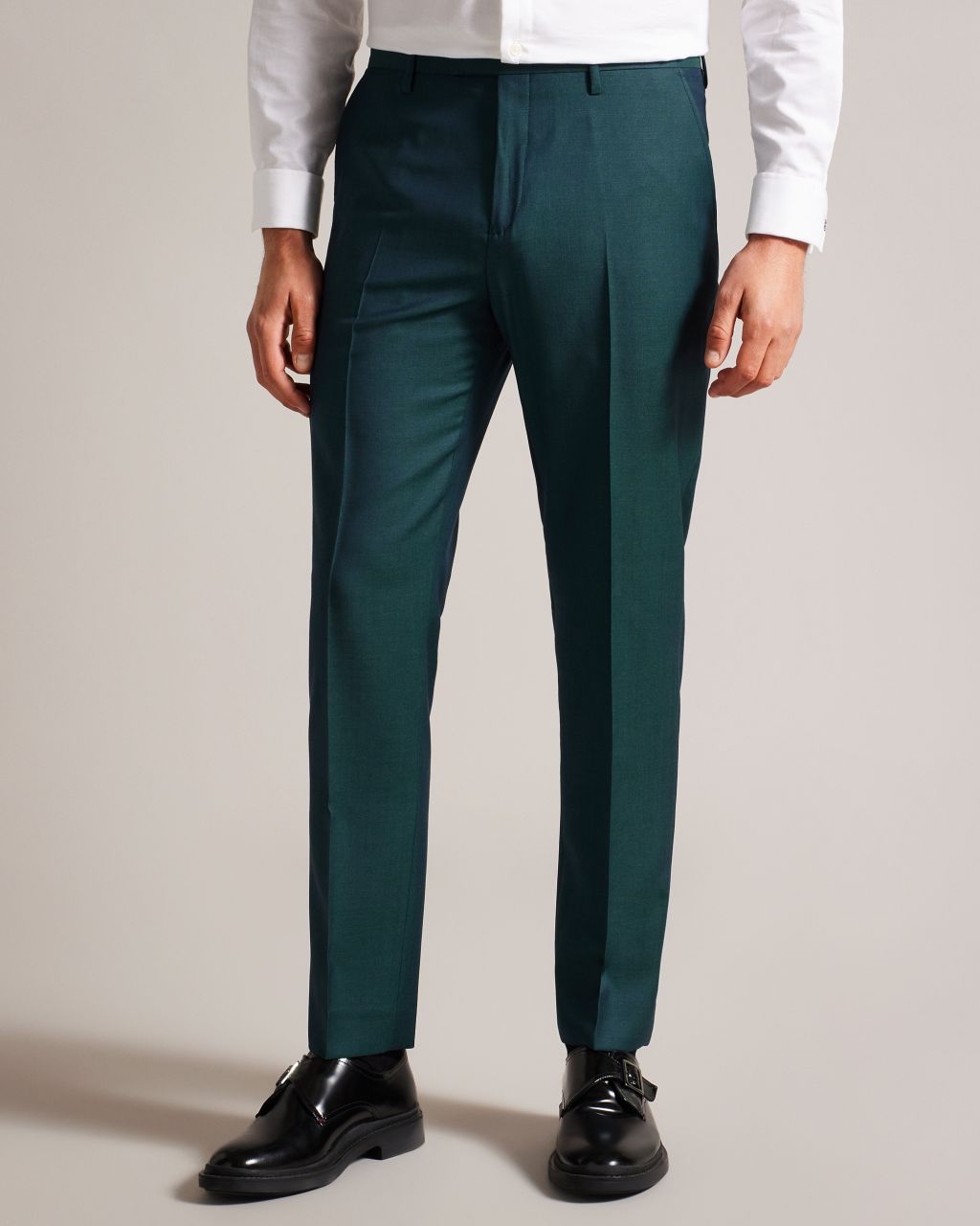 Ted Baker Mens Tonic Weave Slim Fit Suit Dress Pants Teal Blue Size 32