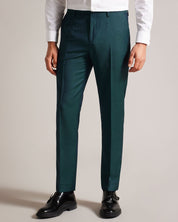 Ted Baker Mens Tonic Weave Slim Fit Suit Dress Pants Teal Blue Size 32