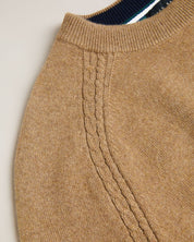 Ted Baker Glant Cashmere Crewneck Sweater Dark Tan 2 / Small