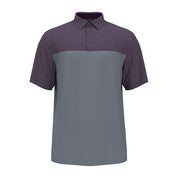 PGA TOUR Mens Regular fit Short Sleeve Polo Shirt XL Purple Grey