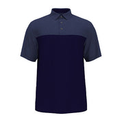 PGA TOUR Mens Athletic Fit Airflux Birdseye Polo Shirt Peacoat Blue  Small