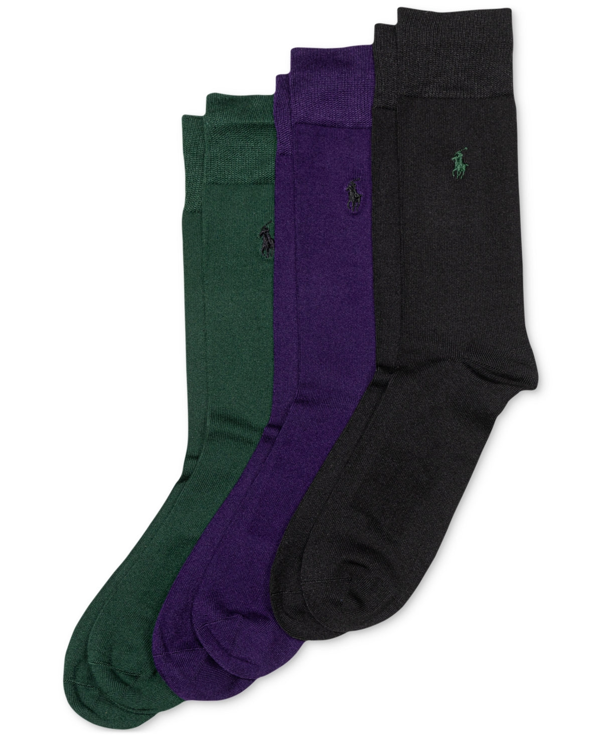 Polo Ralph Lauren Mens 3 Pack Regular fit Crew Socks 10 - 13 Green