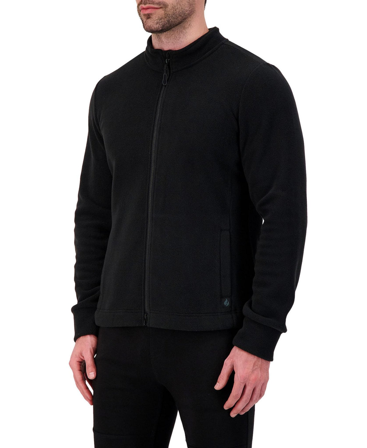 Heat Holders Mens Jackson Original Fleece Zip Jacket Black Small