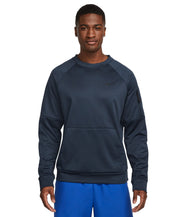 Nike Men's Therma fit Crewneck Long Sleeve Fitness Shirt Green Black Medium