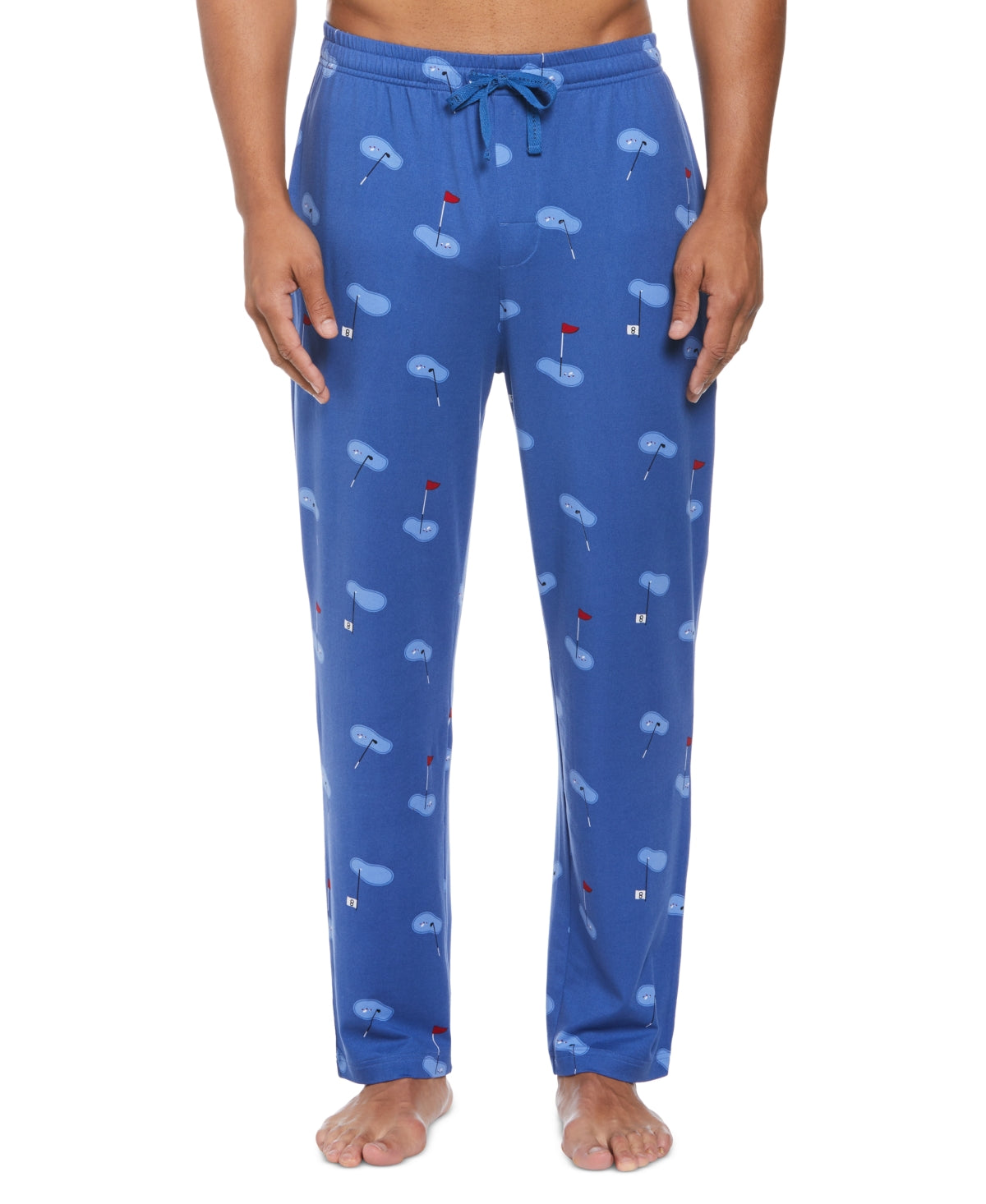 PGA TOUR Mens Golf Pajama Pants Navy Blue Combo XL