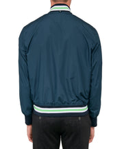 Society Of Threads Mens Classic fit Bomber Jacket Coat Small Blue Reversible
