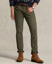 Polo Ralph Lauren Mens Varick Slim fit Jeans 34 / 34 Green Solid Stretch