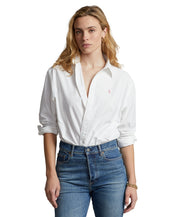 Polo Ralph Lauren Unisex Pink Pony Oxford Shirt White XL