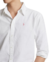 Polo Ralph Lauren Unisex Pink Pony Oxford Shirt White XL