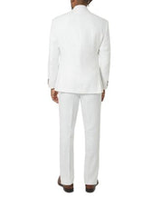 Tayion Mens Classic fit Dress Pants 36 / 30 White Solid Stretch