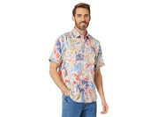 Tommy Bahama Mens Tortola Paloma Floral Button Down Shirt Dockside Blue XL