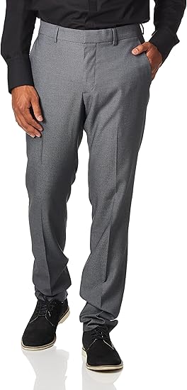 Perry Ellis Mens Extra-Slim fit Dress Pants 33 / 32 Grey