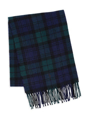 Polo Ralph Lauren Mens Original Label Cashmere Plaid Scarf Blue Green