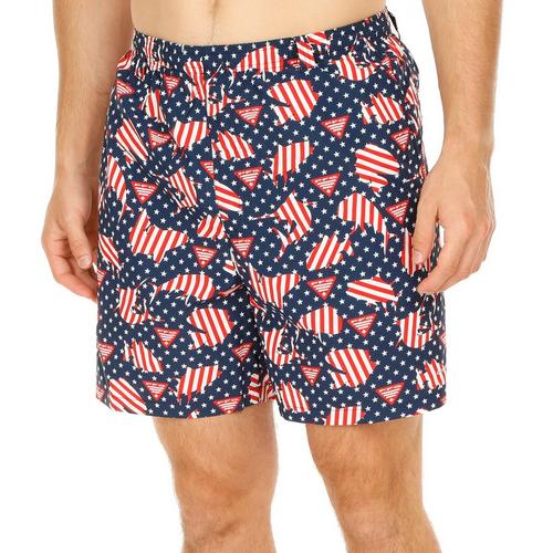 PFG Columbia Mens Regular fit Swimwear Large  Blue