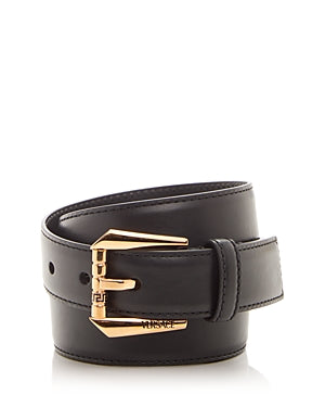 Versace Men's Leather Belt Size EU 80 US 32 Black