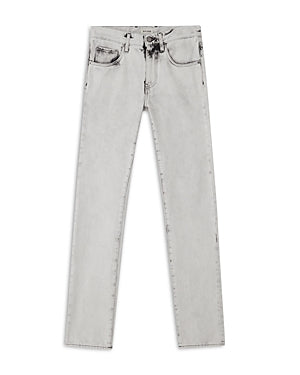 Blk Dnm Mens Slim Fit Jeans Bleached White 33 x 32