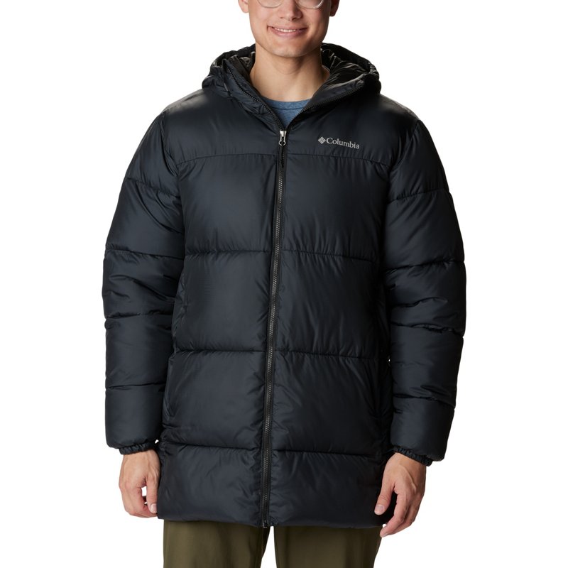 Columbia Mens Classic fit Parka Coat Small Black Solid