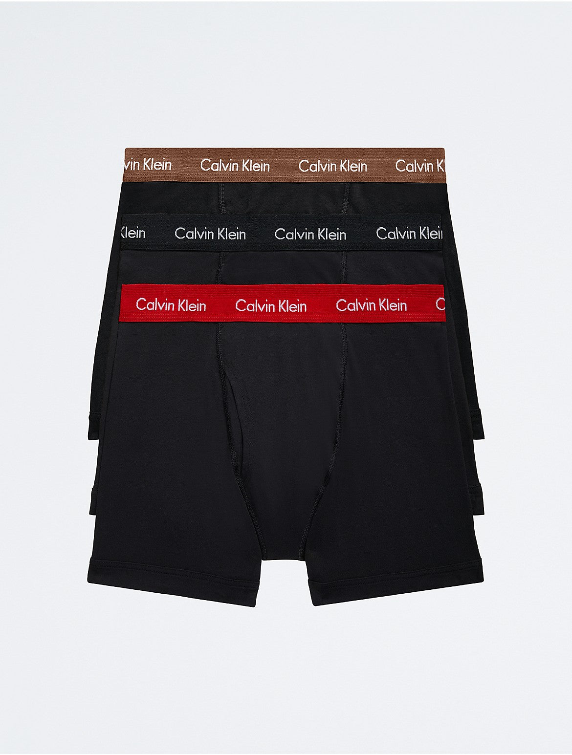 Calvin Klein Mens 3 Pack Classic fit Boxer Briefs Underwear Small Black Stretch