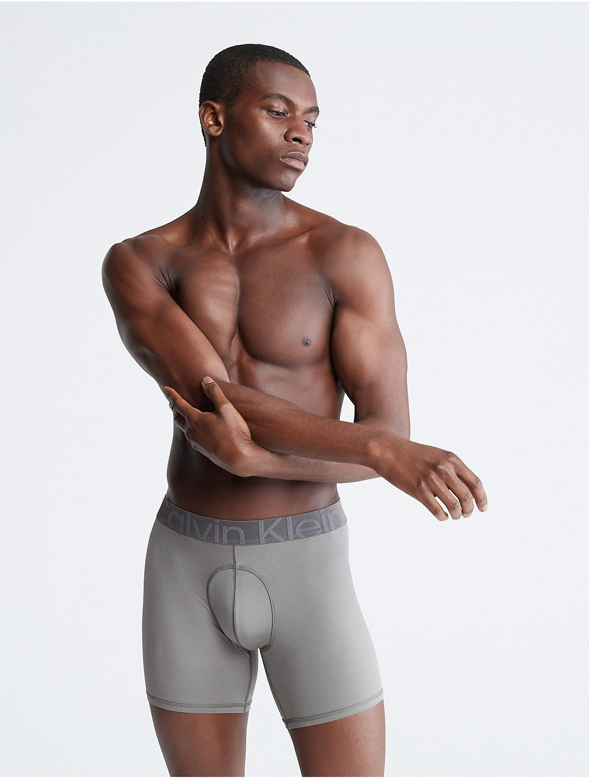 Calvin Klein Mens Regular fit Boxer Briefs Underwear Medium Grey Solid