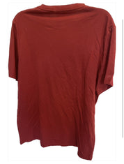 Club Room Mens Chatham Knit Short Sleeve T shirt Red Multiple Large