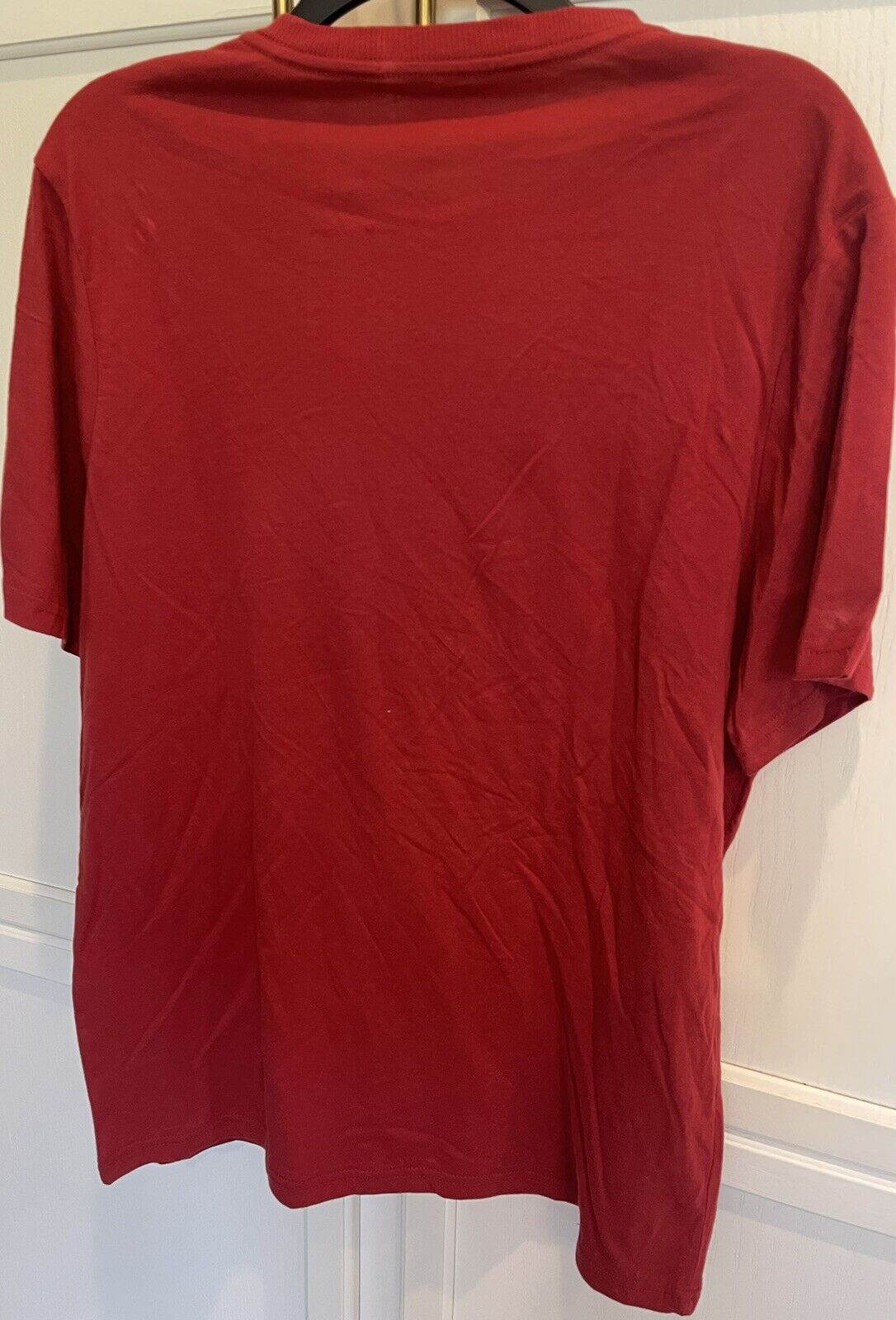 Club Room Mens Chatham Knit Short Sleeve T shirt Red Multiple Large
