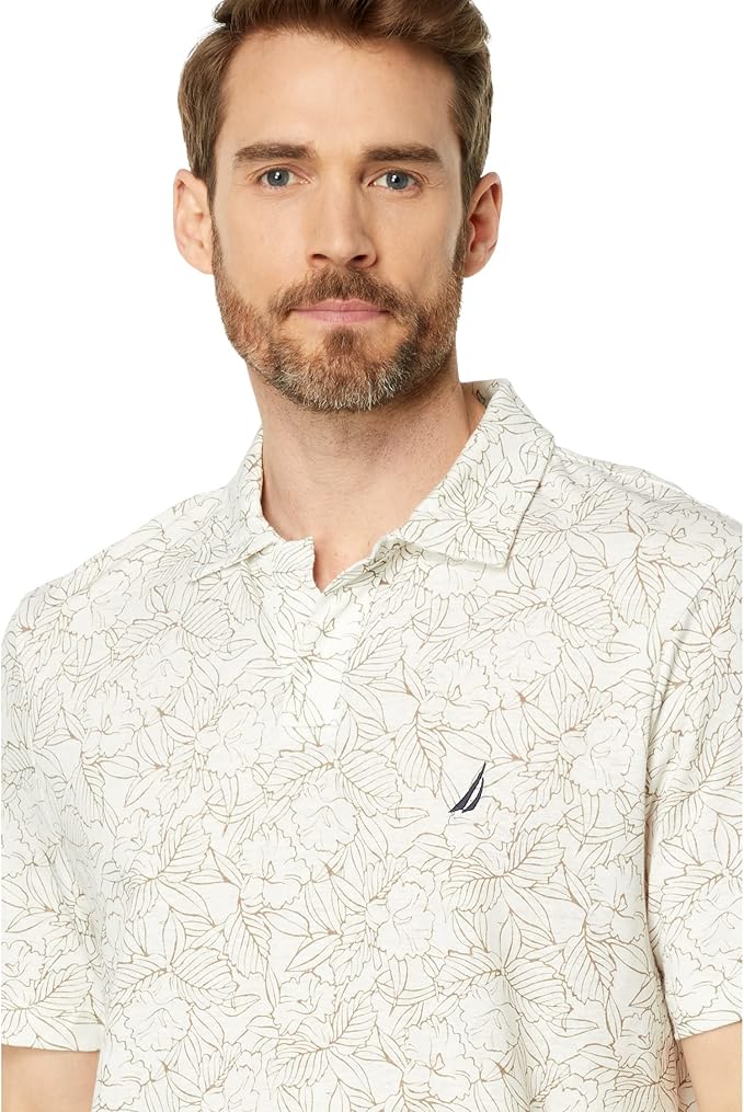 Nautica Nautica Mens Sustainably Crafted Polo Shirt Sail White 2XL