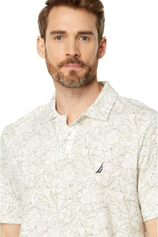Nautica Nautica Mens Sustainably Crafted Polo Shirt Sail White 2XL