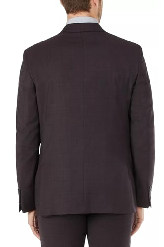 Calvin Klein Mens Wool Blend Skinny Fit Sport Coat Blazer Eggplant Purple 36S