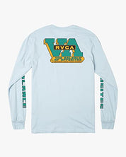 Rvca Mens Regular Fit Long Sleeve Tee Shirt Contract Sky 2Xl
