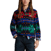 Polo Ralph Lauren Men's Snowflake Brushed Fleece Pullover Sweatshirt Blue Medium
