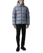 Mackage Adelmo-Lc Nylon Quilted Hooded Down Jacket Size 42 / Large Grey
