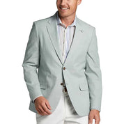Nautica Men's Modern-Fit Chambray Sport Coat Blazer 36 S Mint Green