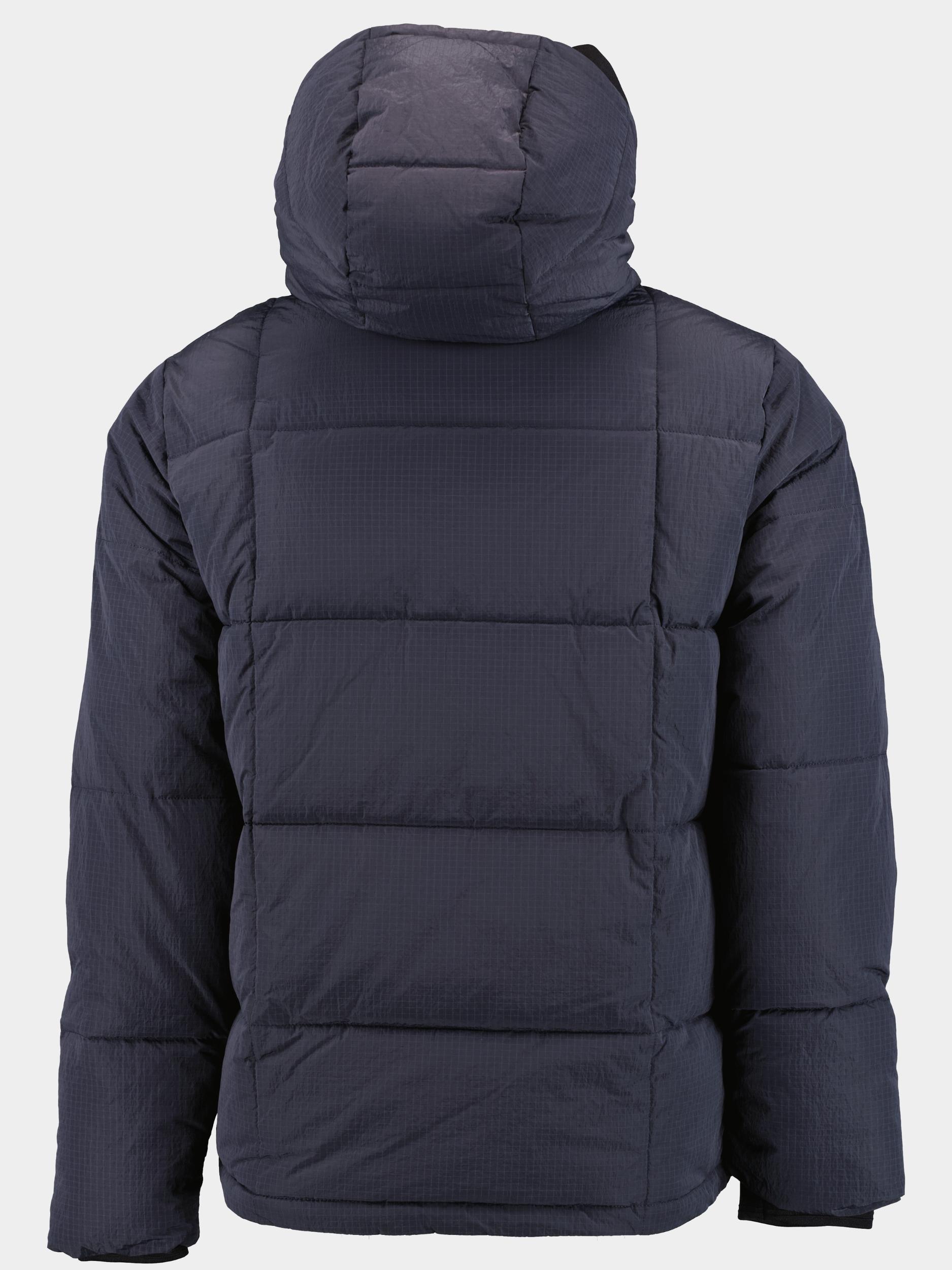 Scotch and Soda Mens Hooded Puffer Jacket Navy Blue Large