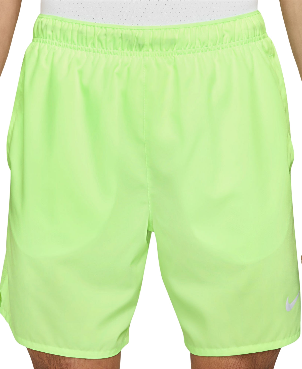 Nike Men's Challenger Dri Fit Brief Lined 7" Running Shorts Lime Blast 2XL