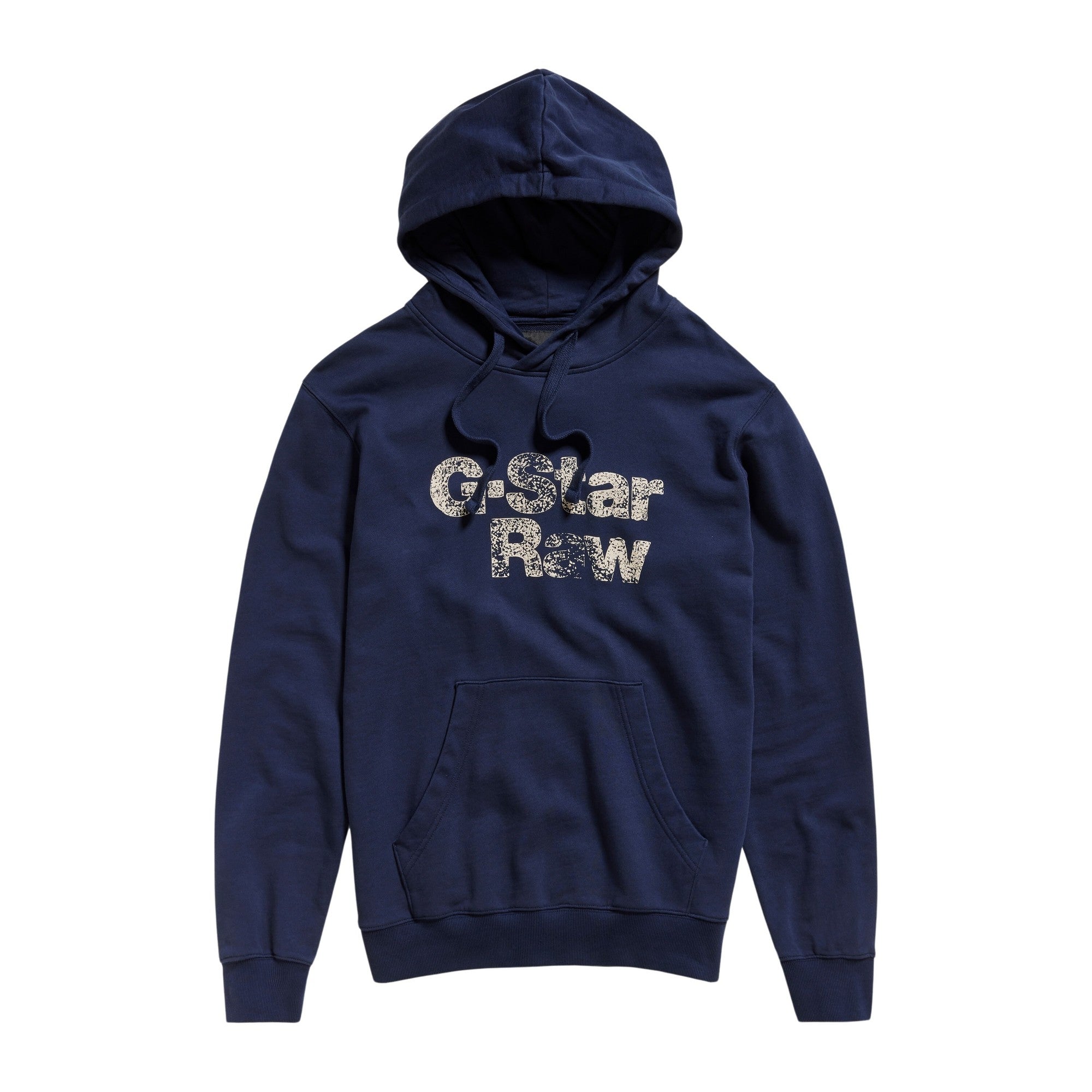 G Star Raw Mens Regular fit Long Sleeve Hoodie Sweatshirt Medium Blue Solid