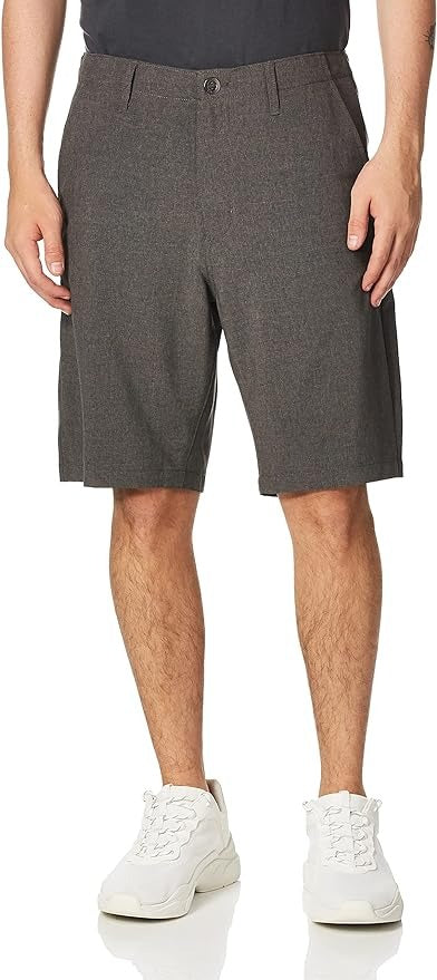 Volcom Men's Kerosene 21 Hybrid Chino Shorts Charcoal Heather 30
