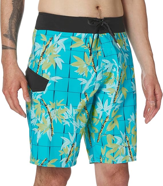 Volcom Mens Regular fit Board Shorts Swimwear 32 Blue Green