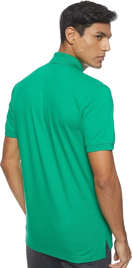 Tommy Hilfiger Mens Cotton Regular Fit Polo Shirt Primary Green Small