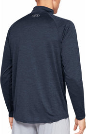 Under Armour Mens Tech Quarter Zip Pullover Sweatshirt Jacket Small Navy Blue