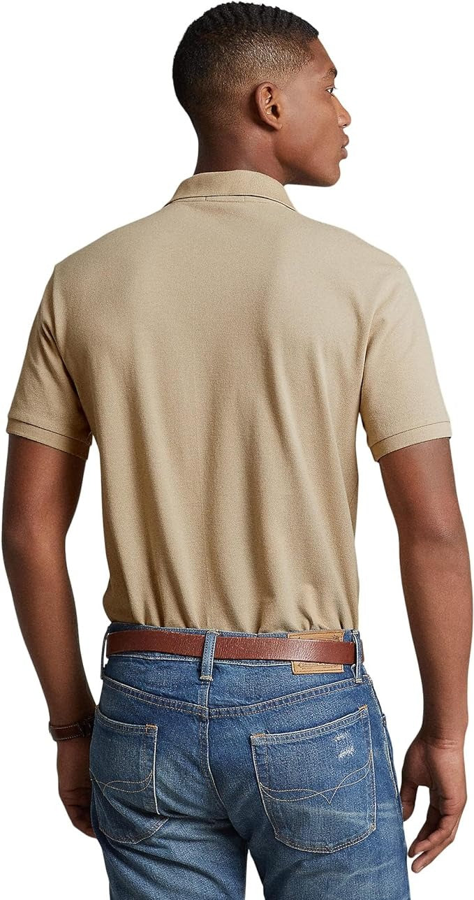 Polo Ralph Lauren Mens Classic Fit Mesh Polo Shirt 3XLT 3XL Tall Beige Cream