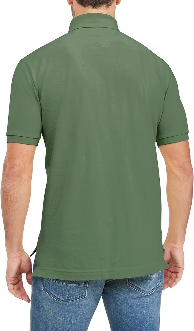 Tommy Hilfiger Custom-Fit Ivy Polo Shirt Medium Thyme Green
