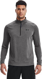 Under Armour Mens Regular fit Long Sleeve Quarter zip Sweatshirt XL Grey Solid