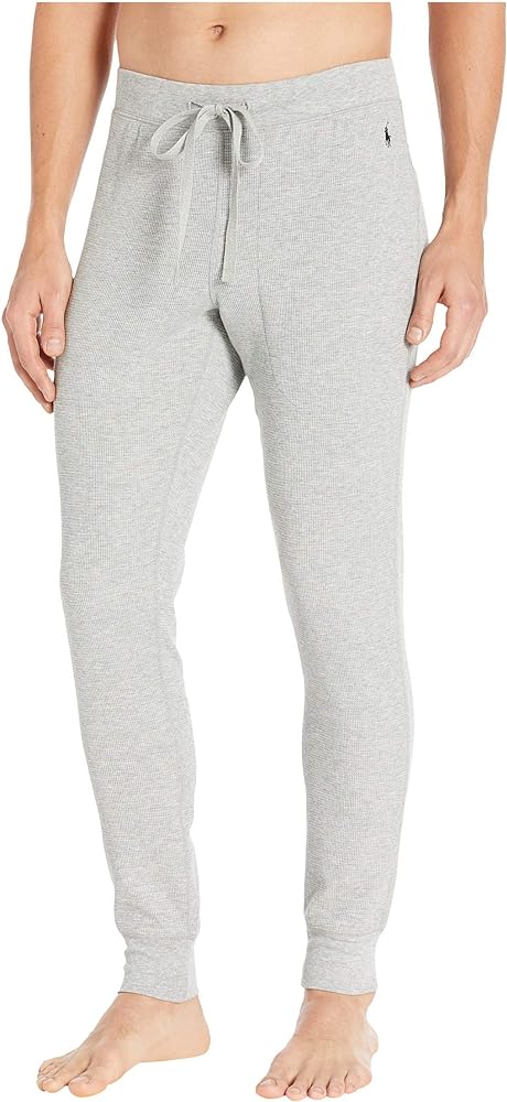 Ralph Lauren Men's Pajama Jogger Pants Waffle Light Heather Grey  XL