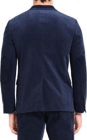 Theory Men's Slim Fit Morton Stretch Corduroy Blazer Sport Coat 36R Navy Blue