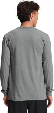 THE NORTH FACE Men's Long Sleeve Throwback T Shirt Large Grey / Green