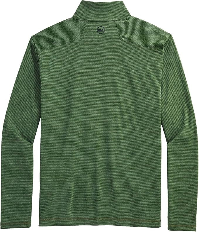 Vineyard Vines Mens Sankaty Quarter Zip Pullover Sweater Green  XL
