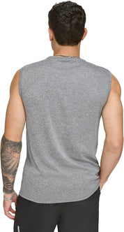 DKNY Mens Regular fit Sleeveless Tank Top Shirt Large Grey Solid